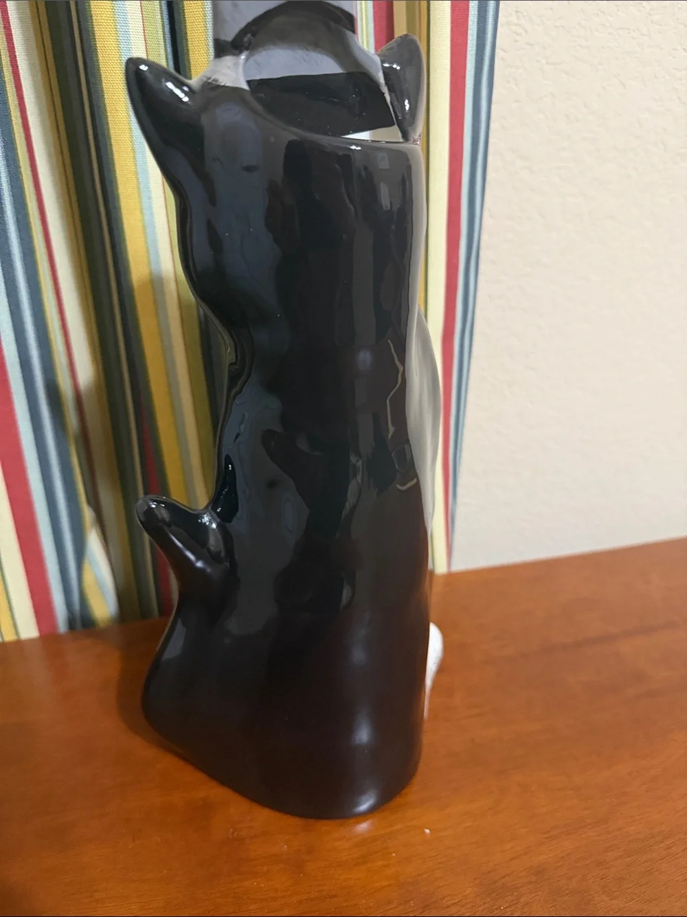 Limited Edition Top Hat Black & White Cat Figurine Decor Vase - #233 of 1000